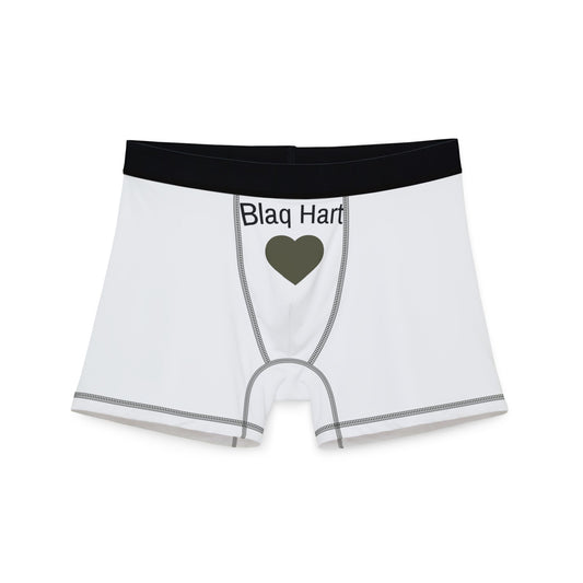 Boxers — "Blaq Hart" Heart Graphic Men's Boxer Briefs