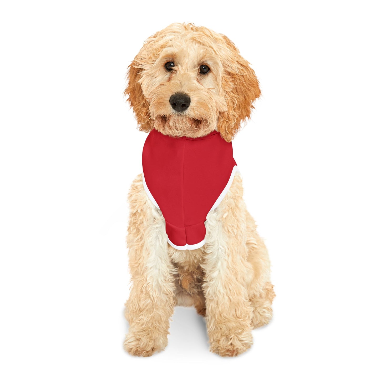 Pet Hoodie - Festive Christmas Tree Dog & Cat Hoodie, Holiday Red Pet Sweatshirt