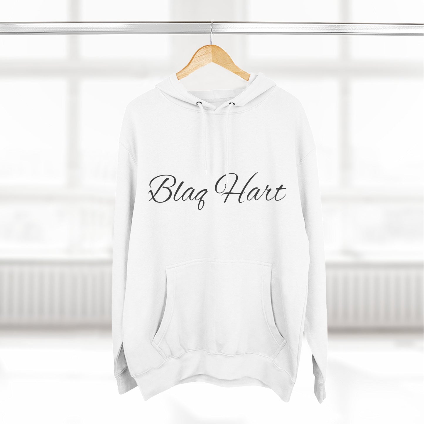 Blaq Hart Hoodie - Cozy Three-Panel Fleece for Everyday Comfort