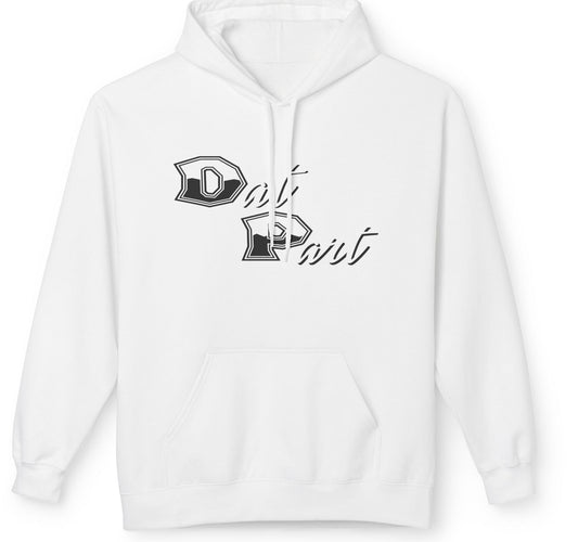 Dad Pants Hoodie — Retro Script Graphic Pullover