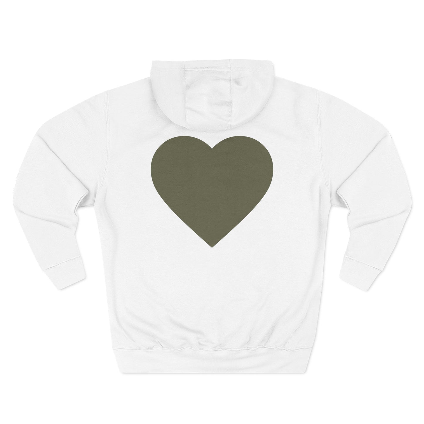 Blaq Hart Three-Panel Fleece Hoodie - Cozy Love Design