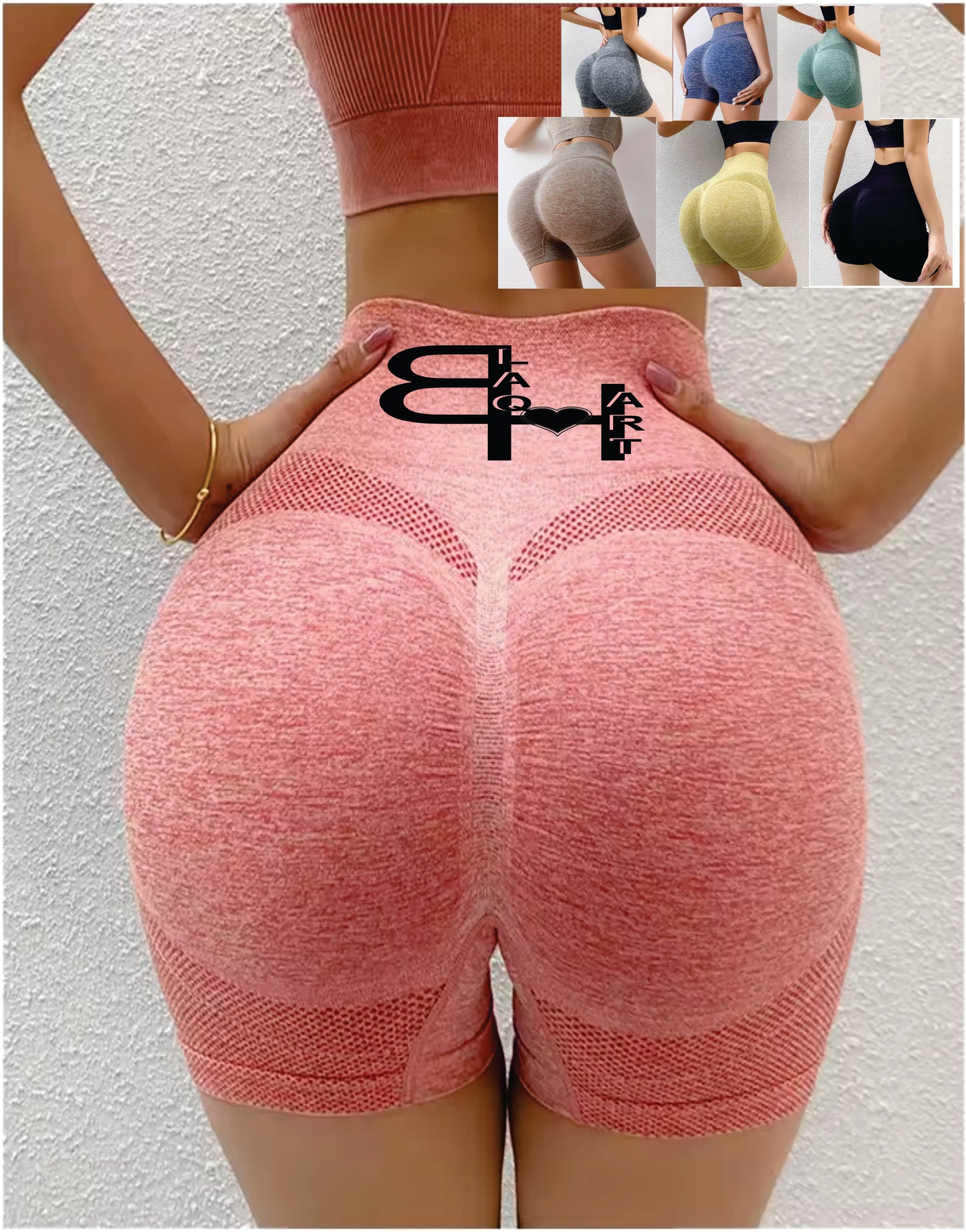 Custom LOGO Compression Shorts Womens Butt Lift Workout Lightweight High Waist Gym Fitness Sets Seamless Yoga Shorts For Woman